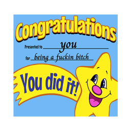 Congratulations You Did It