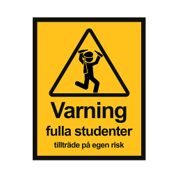 Varning Fulla Studenter